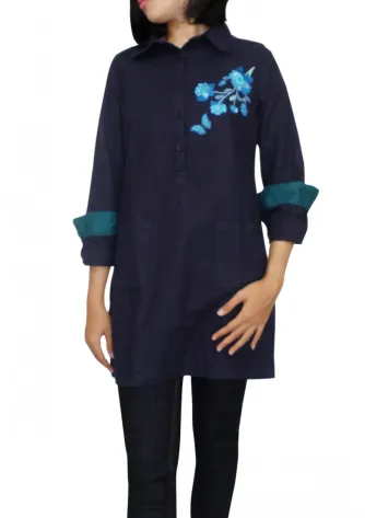 Dresses / Blouses CALIBRI BLOUSE 1 07_calibrii_navy_01