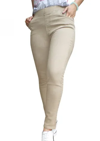 Denim / Jeans RIHANNA LEGGING - KHAKI 1 101_leggingrihanna_khaki_01