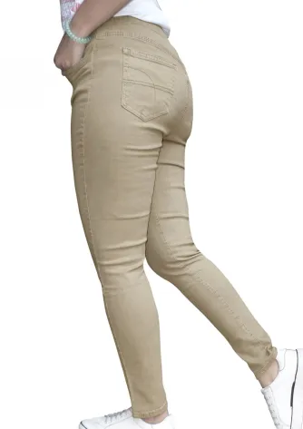 Denim / Jeans RIHANNA LEGGING - KHAKI 2 101_leggingrihanna_khaki_02