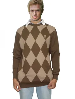 OREGANO  TORRELAGUNA LS SWEATER BROWN