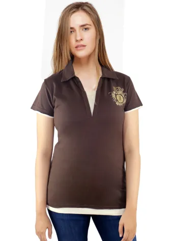 Polo Shirt ALGHA NEW POLOSHIRT 1 algha_polo__brown__f