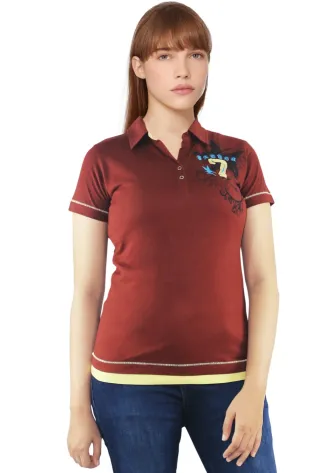 Polo Shirt ASHANTY NEW POLOSHIRT 1 ashanty_polo__maroon__f