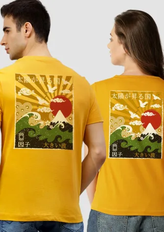 T.shirt couple RISING SUN(MEN)+SUNRISE TEE(LADIES) 1 couple_japan_tee__01a