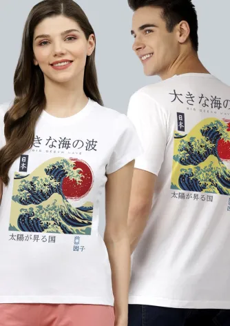 T.shirt couple BIG WAVE(MEN) + OCEAN WAVE TEE(LADIES) 1 couple_japan_tee__04