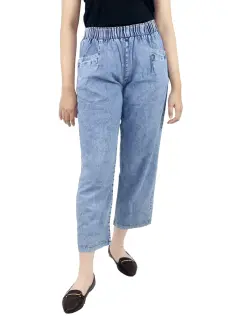 CROCUS BAGGY JEANS  MEDIUM BLUE