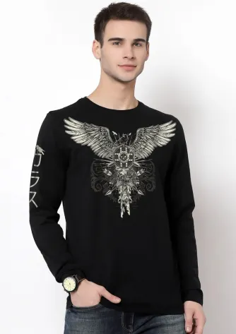 T-Shirt EMBLEMATIC L/S TEE 1 emblematic_tee_ls_black_f