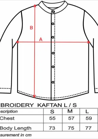 Oregano Fashion Moeslem OREGANO - RAYHAN L/S KAFTAN 4 embroidery_kaftan_long_sleeve