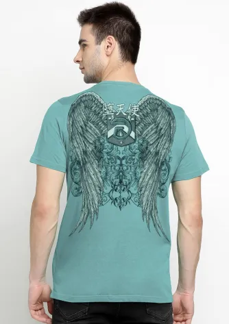 T-Shirt FALLEN ANGEL TEE - LIGHT GREEN 1 fallen_angel_aqua_haze_tee__b