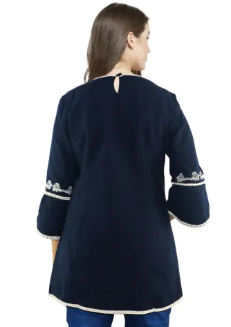 Shirt JIRAH TUNIC - NAVY 2 jirah_tunic__navy__b