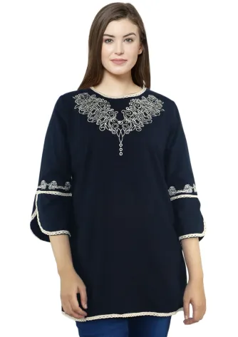 Shirt JIRAH TUNIC - NAVY 1 jirah_tunic__navy__f