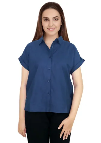 Shirt KHOCHI SHIRT - NAVY 1 khochi_shirt__navy__f