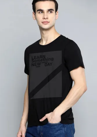 T-Shirt LEARN TEE 1 learn_tee__black__f