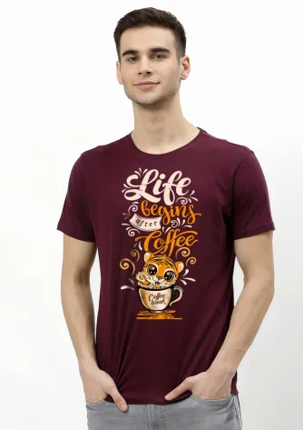 T-Shirt LIFE COFFEE TEE 1 life_coffee_tee__redberry__f