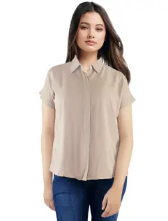 LISSE SHIRT  LIGHT BROWN