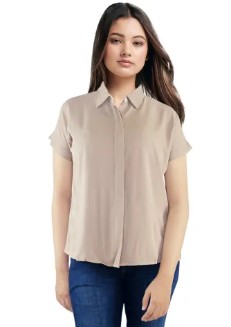 Shirt LISSE SHIRT - LIGHT BROWN 1 lisse_shirt__light_brown__f