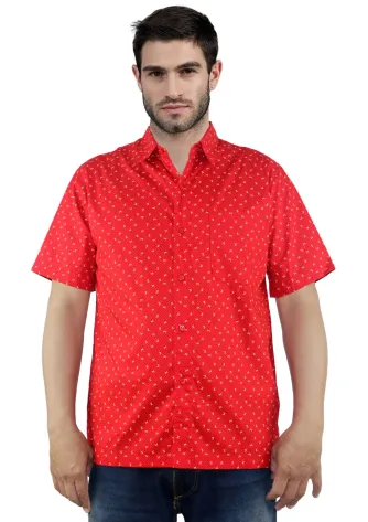 Oregano Fashion Casual OREGANO - LOGRONO SHIRT 1 logrono_shirt__red__f