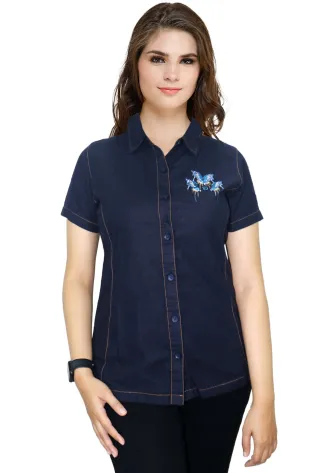 Shirt NAOMI SHIRT - NAVY 1 naomi_shirt__navy__f