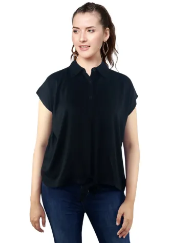 Shirt OITA SHIRT - BLACK 1 oitha_crop_shirt__black__f