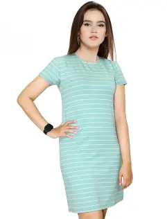 RIGA DRESS  GREEN