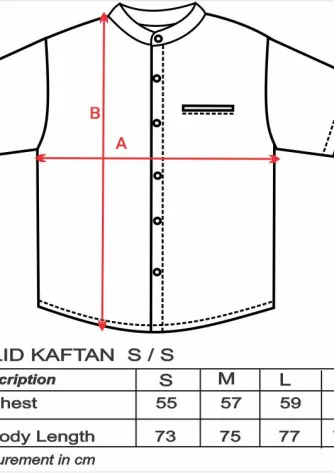 Moeslem wear QASBA S/S KAFTAN- KHAKY 3 solid_kaftan_short_sleeve