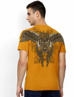 THE CROW TEE  MUSTARD