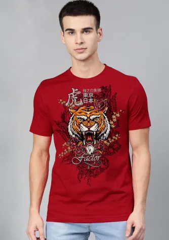 T-Shirt TOKYO TIGER TEE 1 tokyo_tiger_tee__red_brick__f1