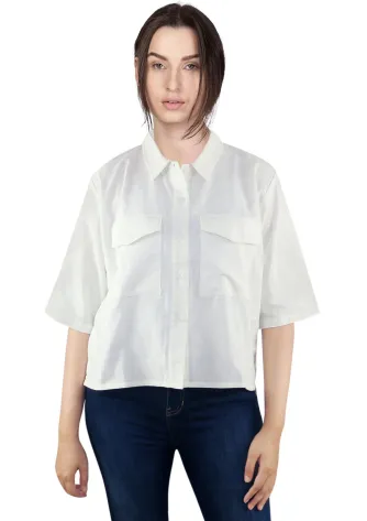 Shirt VELSEN SHIRT - WHITE 1 velsen_crop_shirt__white__f